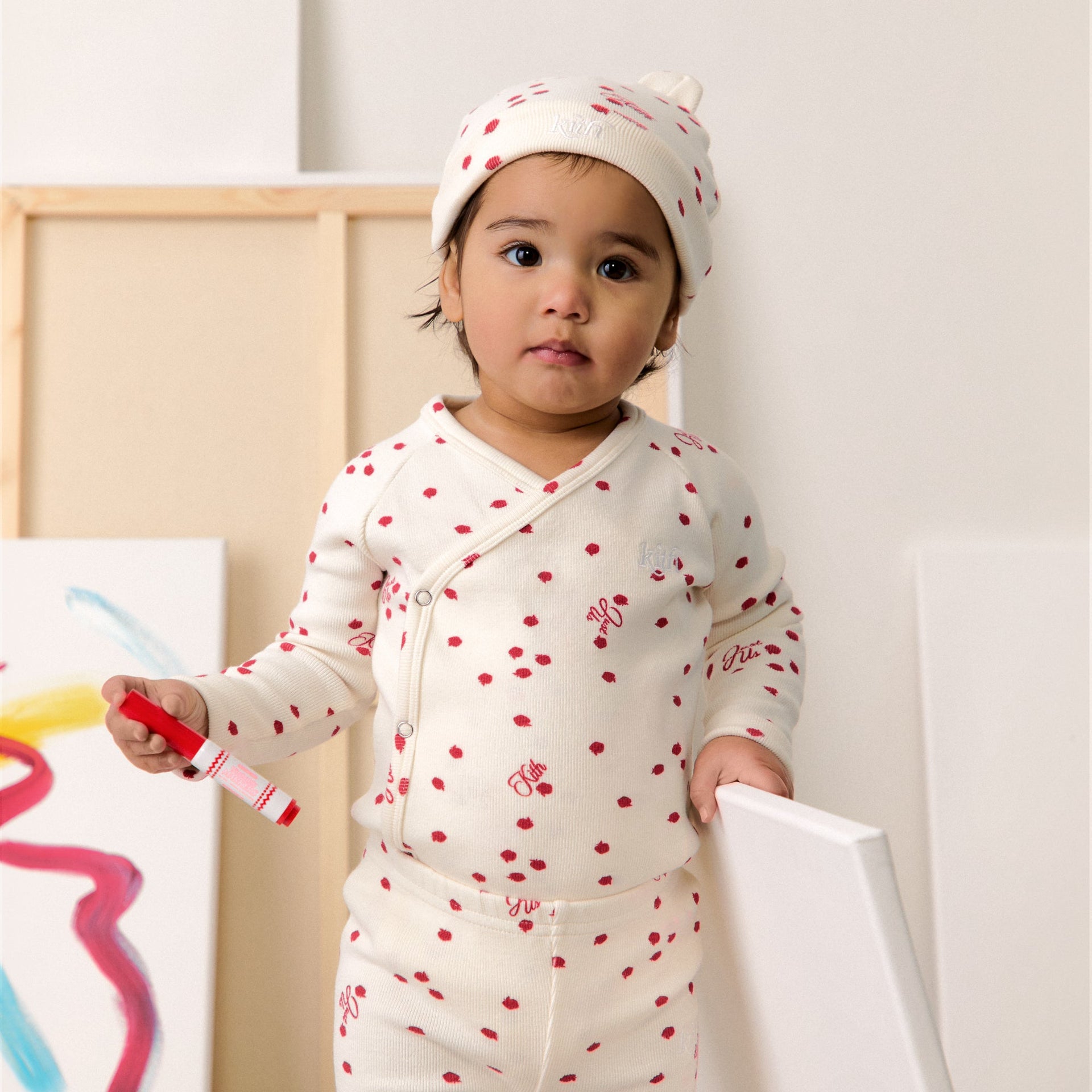 Kith Baby Printed Ribbed Kimono Set - Silk